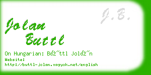 jolan buttl business card